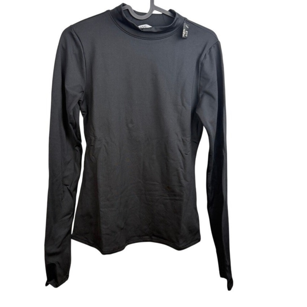 DSG‎ CWC Mock Neck Womens S Black Compression SPF50 Cold Weather Gear Gorpcore